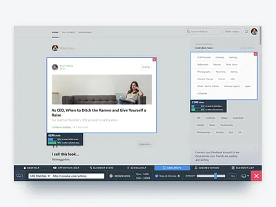 VWO Area Stats area heatmaps optimizer saas screen scroll session user viewer visitor visual website