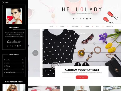 HelloLady WIP Theme new project wordpress