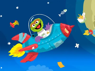 Oscar's Rotten Ride game html5 oscar sesame street web