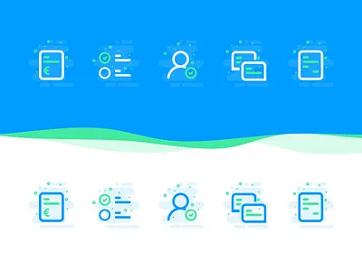 Registration steps icons cool icons iconset modern rounded simple steps