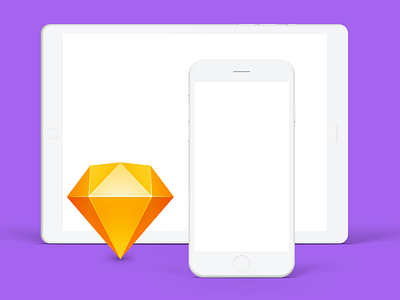 Minimalistic Monochrome iDevices Mockups clean freebie ios ipad iphone minimal mockup sketch vector