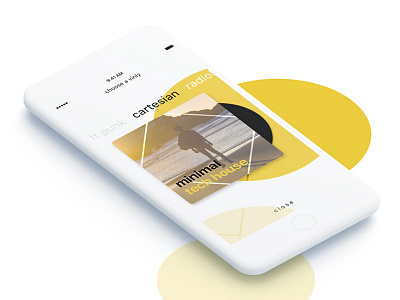 Choose a Vinyl clean ios mobile music player pure record simple ui vinly vinyl
