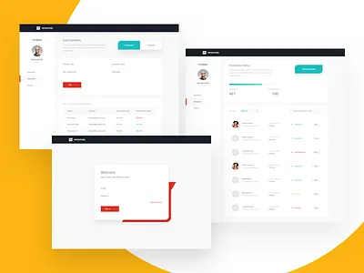 Corporate webapp admin chart corporate dashboard graph money payments tables ui web