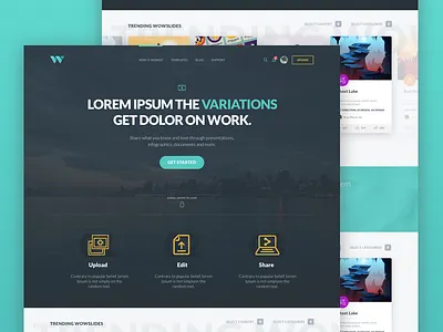 W - New Startup education website flat header flat homepage flat website foundation website full homepage slide startup website video homepage w homepage