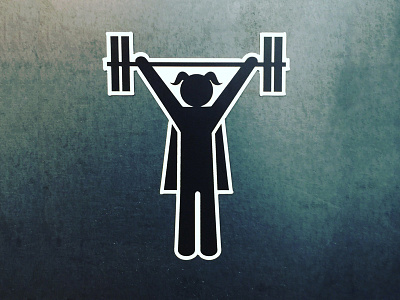 Badass Strong Girl Magnet badass barbells crossfit santa cruz strength strong girl