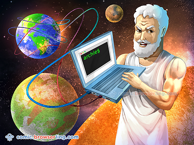 UNIX Joke archimedes bash command line earth linux planet planets shell unix world