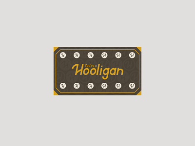 Hooligan Coffee Co. Rewards Card arizona branding coffee bag coupon flagstaff hooligan label packaging rewards card roast