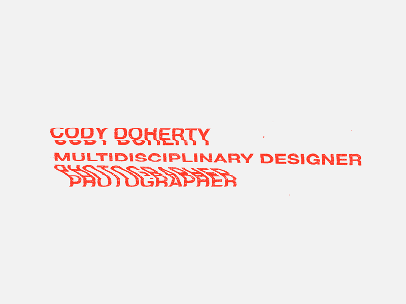 it me glitch typography