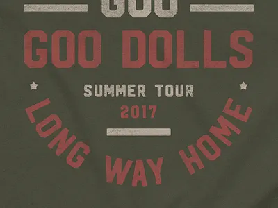 Goo Goo Dolls - Athletic apparel athletic ggd googoodolls shirt summer texture tour tourmerchandise tshirt
