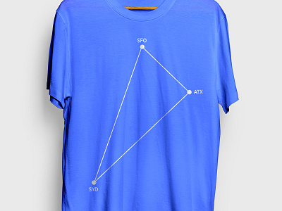 SFO • AUS • SYD bigcommerce culture ecommerce geometric minimal minimalist modern swiss swiss design tech technology triangle tshirt vector