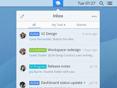 Mgmt Inbox-#Day02 #UI challenge mgmt project tool ui ux