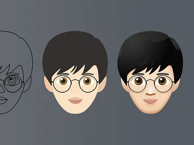 Emoji, It's me apple design emoji emoticon face fun human illustration portrait skeumorphic sticker