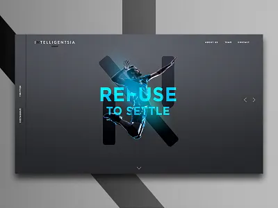 Intelligentsia - Look Exploration athlete branding design minimalist sport agent ui web wed design