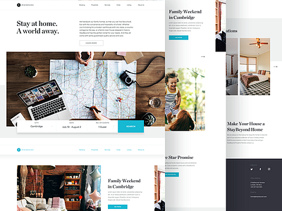 Full - Stay 🏠 concept design europe home house rental startup website