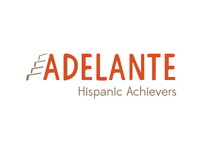 Adelante Hispanic Achievers logo branding logo louisville rebrand youth