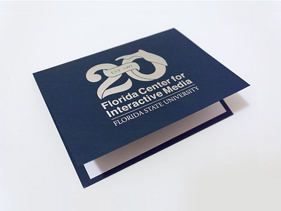 20th Celebration cards foil invitation logo print silver foil