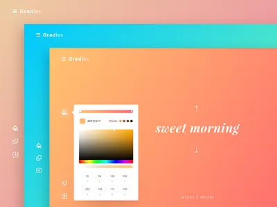 Gradients inspiration app design gradient sketch ui web