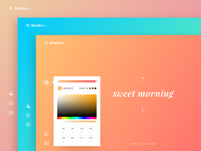 Gradients inspiration app design gradient sketch ui web