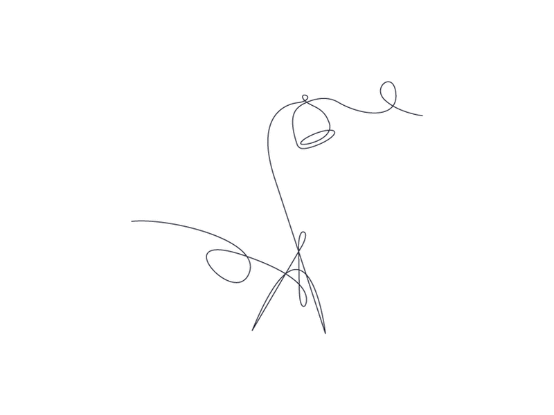 Single Line Illustrations branding furniture icons illustrations monoline