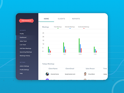 #1Meetings App application bar blue color dashboard meeting meetings app mobile