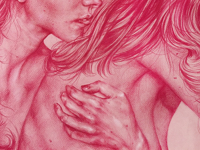 Girl colored pencil female girl illustration traditional woman