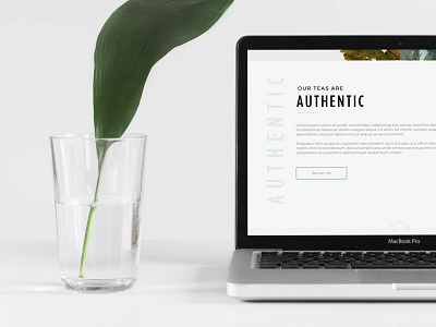 Teaful Landing Page ecommerce minimalist tea ui web