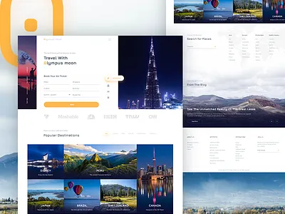 Travel Booking Design air ticket flight booking listing travel booking travel design travel website traveller