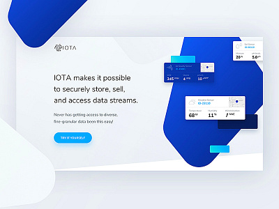 IOTA - sneak peek 👀 bitcoin blockchain crypto currency design ethereum iota landing token