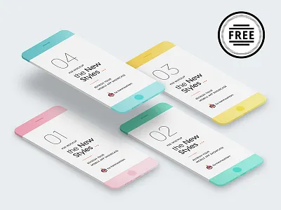 Free Download: New Minimalistic Phone Mockups free download free mockup free mockup pack free mockups iphone mockup minimal mock ups mockups phone mockup psd mockup