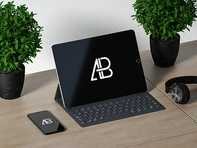 iPhone 7 Plus And iPad Pro 10.5 Inch Mockup 7 ab apple branding free ipad iphone mockup pro showcase