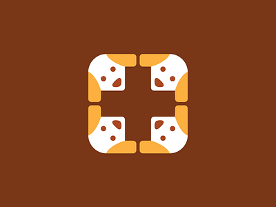 Dog Clinic Logo brand branding clinic hospital cross symbol cute fun funny day care community dog puppy geometry geometric health healthy logo identity negative space smart clever vets pet