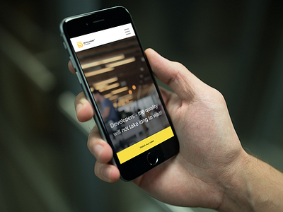 Developers Company on mobile clean design developers interface ios mobile portfolio ui ux website