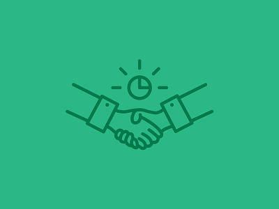 Business time business clock hands handshake icon time