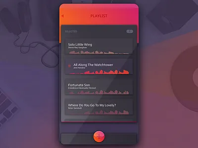 Playlist audio embed manage tracks media music peach player playlist songs tracklist