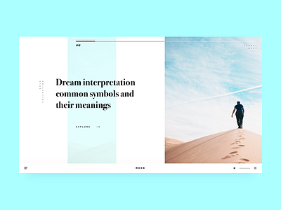 Moon Home Page button clean flat hero home main slide slider typography ui ux web