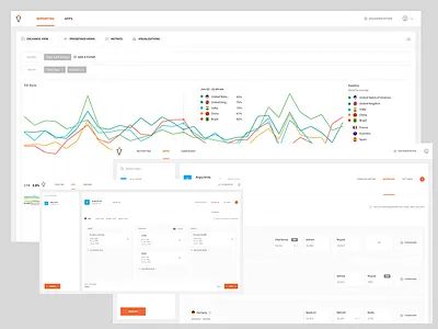 Avocarrot Dashboard Release Peek #2 app avocarrot dashboard data graph navigation product design report table user interface web design