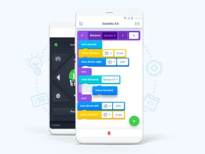 El Kids for Android: Tangible Drone Programming for Kids child code control developer education fun learn puzzles remote tangible