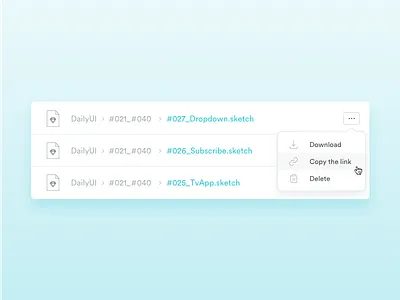 Daily UI #027 - Dropdown 027 dailyui dropdown sketch ui design ux design