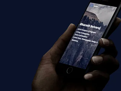 bhony.com iPhone in Hand bhony hand mockup holding iphone mobile mockup website