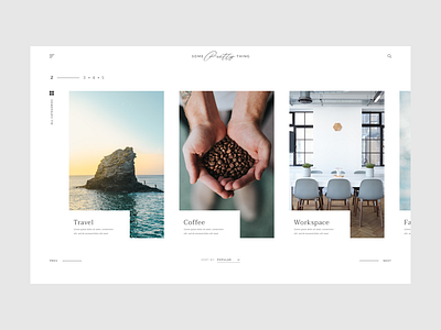 Lifestyle Blog Categories blog categories clean menu minimal sort typography ui ux web design