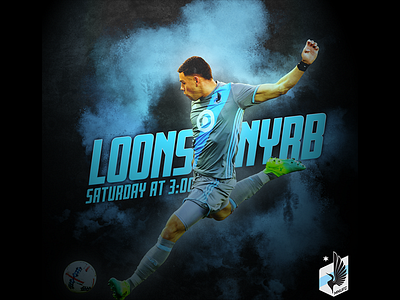July 22 - Minnesota United FC vs NY Red Bulls football gameday graphic design minnesota soccer sports design