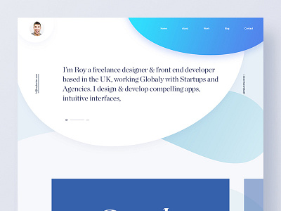 Portfolio Website Design agency bootstrap design layout minimal portfolio profile simple template typography web webdesign