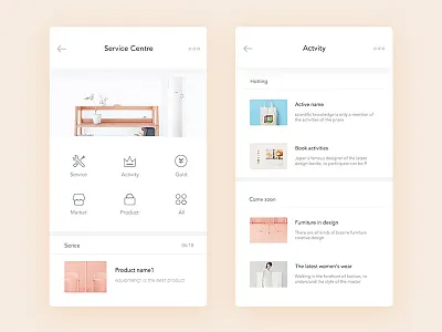 Service center app service