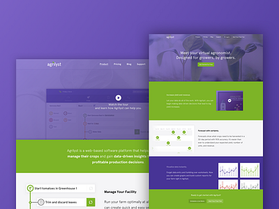 Agrilyst Website agriculture apercu farming interface ui website