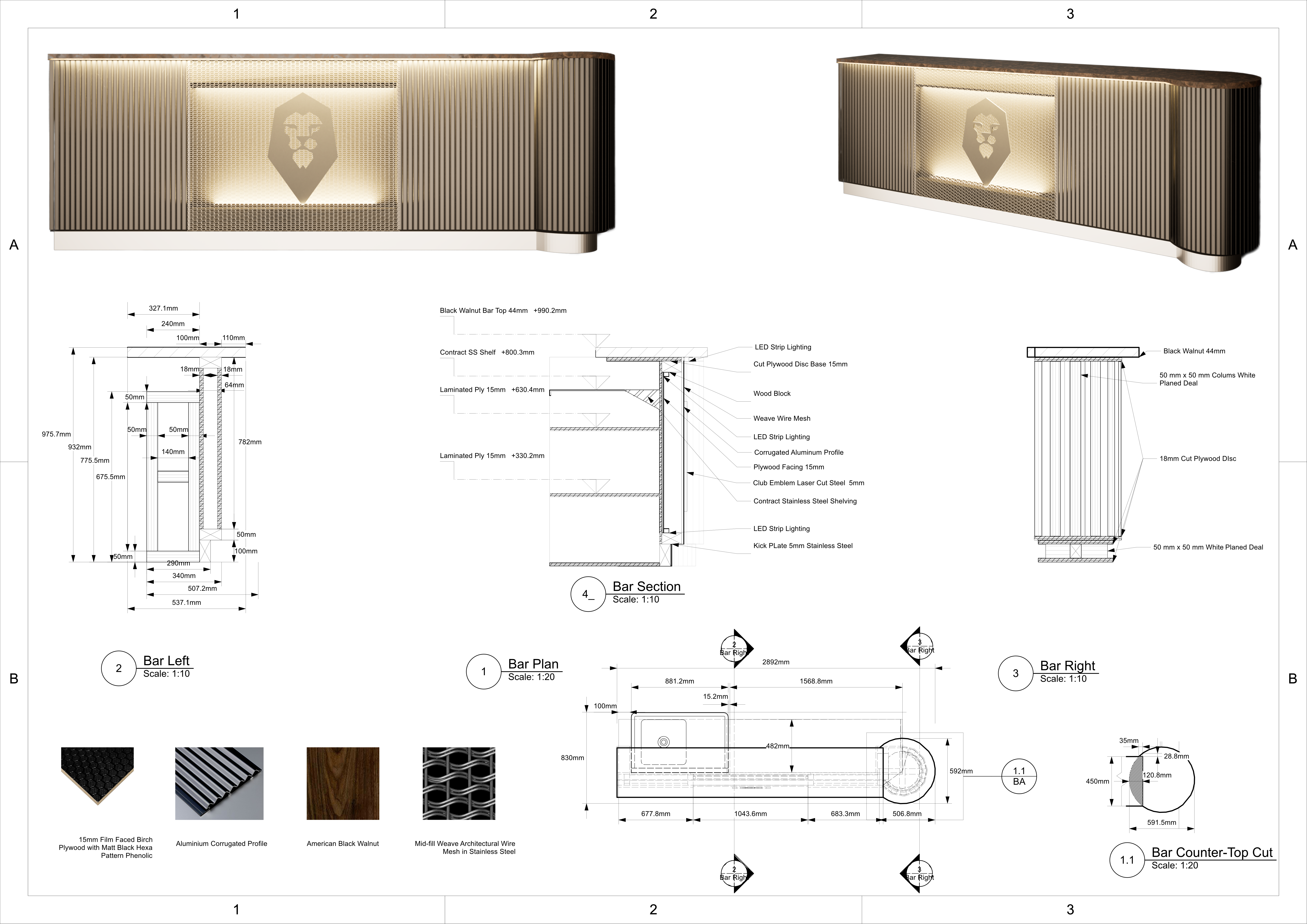 Example of Cad & 3D, Autocad, Vectorworks,Sketch Up,