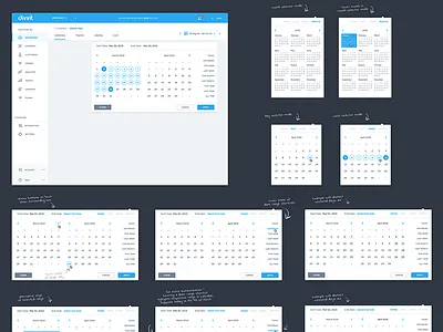 Datepicker Study dashboard date datepicker monthly picker range weekly
