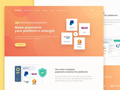 Payment API api bitcoin code fintech landing page payment paypal platform
