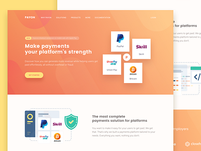Payment API api bitcoin code fintech landing page payment paypal platform