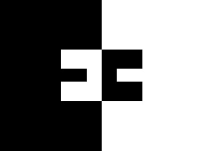 Ela Crain brand dualism geometry gothic logo negative space polarism sans typography