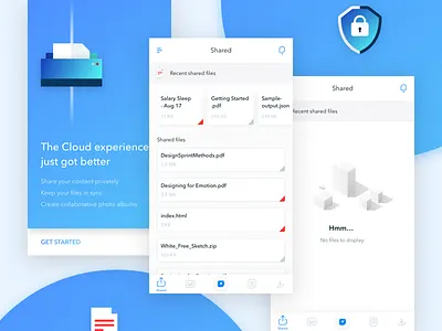 My Cloud App - Home screen android app cloud data file ios memory photo share storage upload